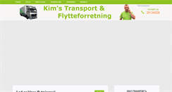 Desktop Screenshot of kimstransportogflytteforretning.dk