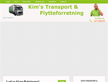 Tablet Screenshot of kimstransportogflytteforretning.dk